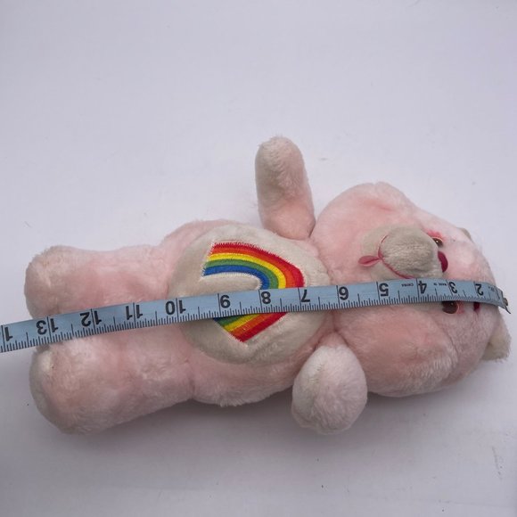 CHEER BEAR Vintage 1983 Kenner Care Bears 13" Plush Stuffed Toy PINK Rainbow - Picture 14 of 14